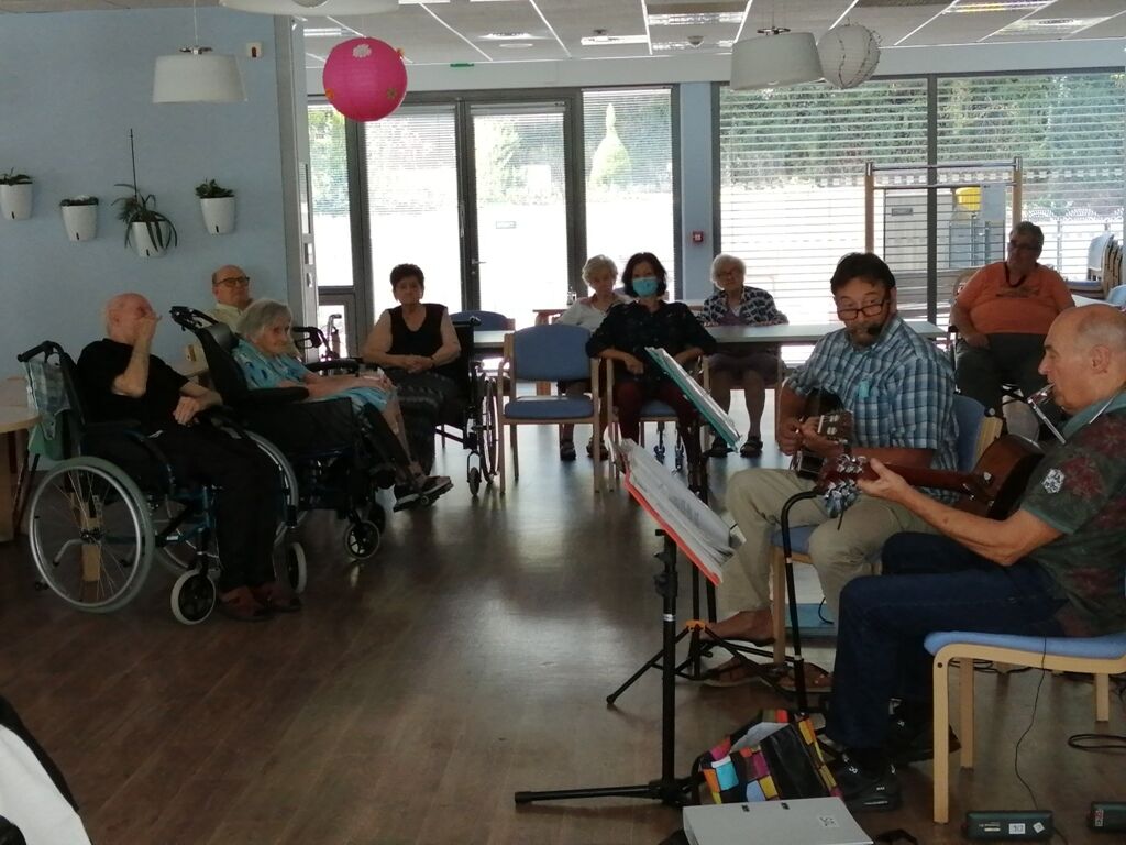 Avec les musiciens PASCAL ET RENE